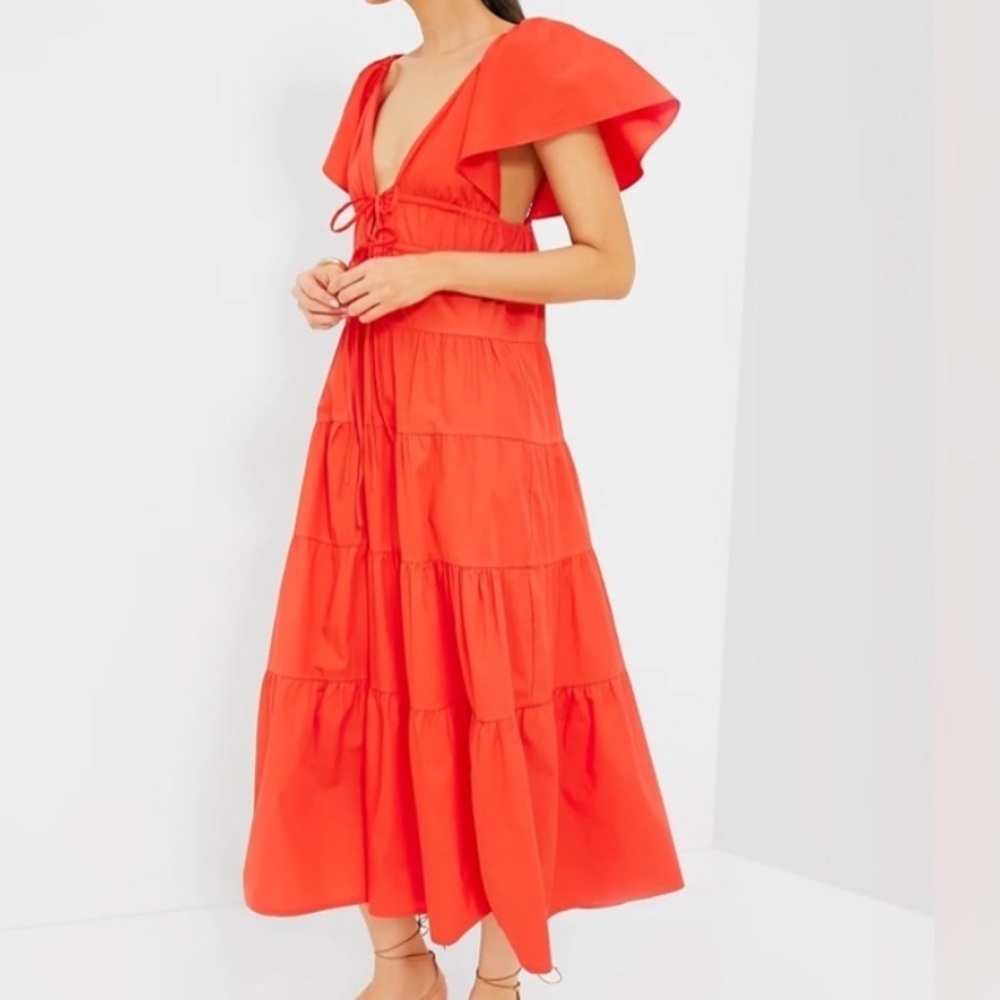 NWOT O.P.T Raspberry Fallen Dress - Picture 3 of 6